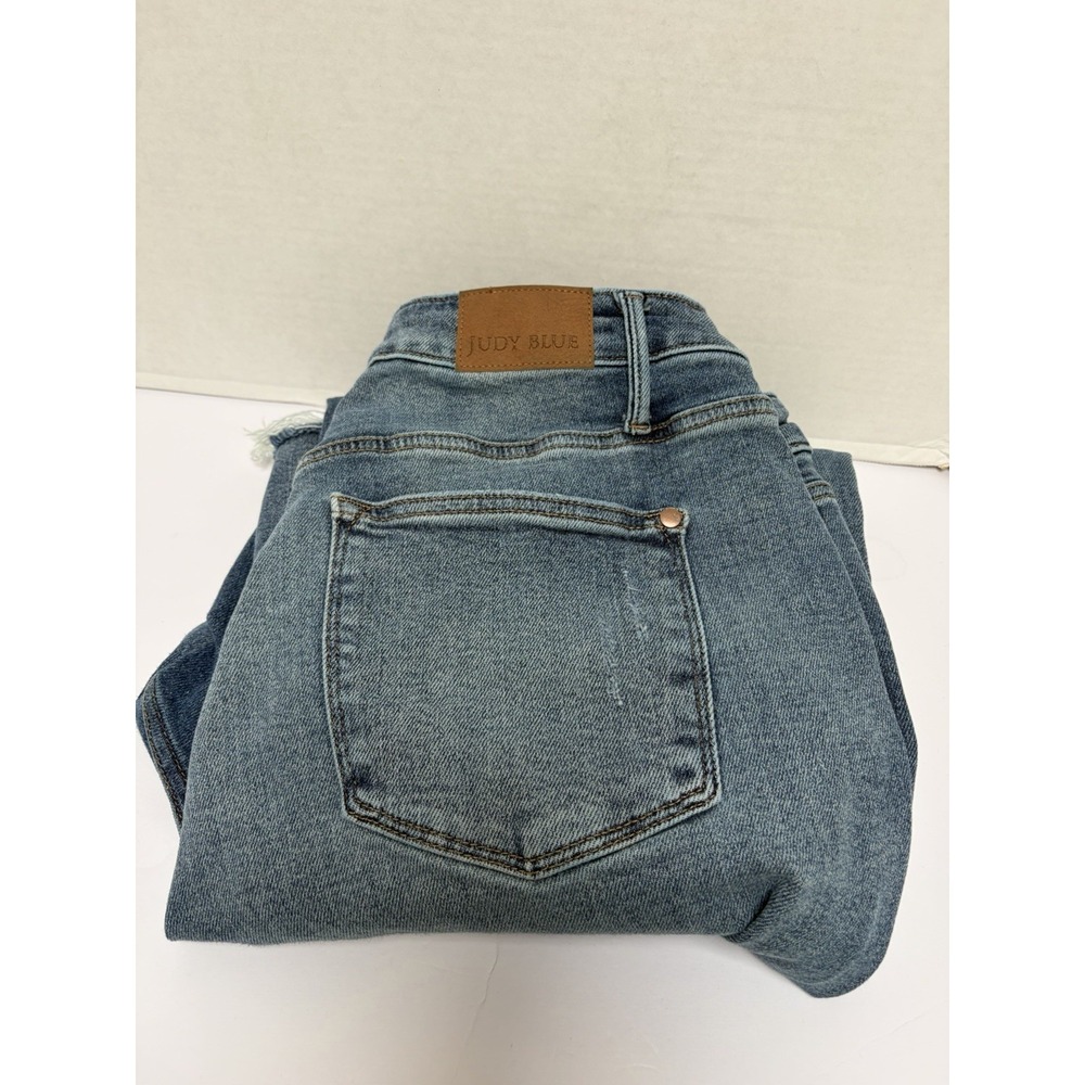 Judy Blue Hi-Rise Rigid Magic Destroy Straight Denim Jeans Size 16W Style #88736